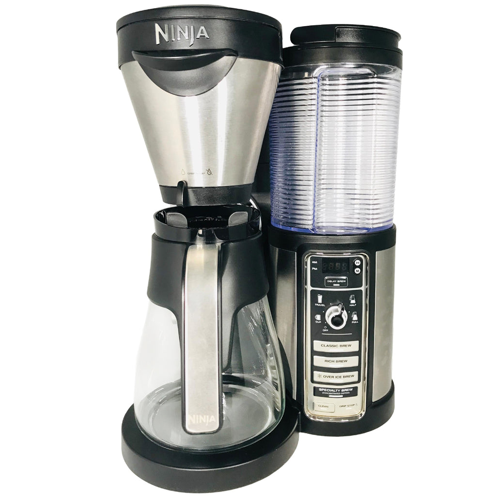 Ninja Coffee Bar Coffee Bar w/Glass Carafe, Frother & 100 Recipe Cookbook  CF080W 