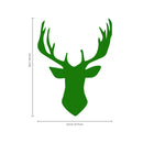 Chic Holiday Deer Outline Vinyl Wall Art Decal - 31" x 23.5" Decoration Vinyl Sticker - Animal Vinyl Decal - Nature Vinyl Sticker - Removable Vinyl Sticker Decal - Holiday Vinyl Decal Wall Decoration Green 31" x 23.5" 2