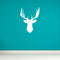 Chic Holiday Deer Outline Vinyl Wall Art Decal - 30" x 22.5" Decoration Vinyl Sticker - White White 31" x 23.5" 3