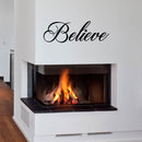 Chic Holiday Believe Vinyl Wall Art Decal - 12.ecoration Vinyl Sticker - Black   2