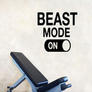 Beast Mode Motivational Gym Wall Art Decal Quote - Decoration Vinyl Sticker-Black