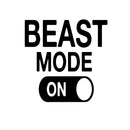 Beast Mode Motivational Gym Wall Art Decal Quote - Decoration Vinyl Sticker-Black   4