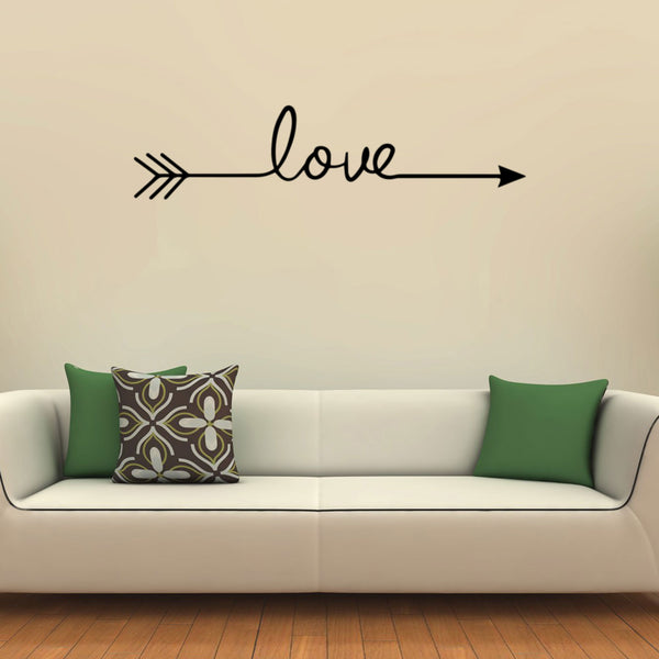 Large Motivational and Inspirational Art Decal/Love 5. Wall Decoration Vinyl Sticker-Black