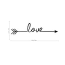 Large Motivational and Inspirational Art Decal/Love 5. Wall Decoration Vinyl Sticker-Black   3