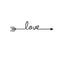 Large Motivational and Inspirational Art Decal/Love 5.5" x 22.8" Wall Decoration Vinyl Sticker-Black Black 5.5" x 22.8" 4