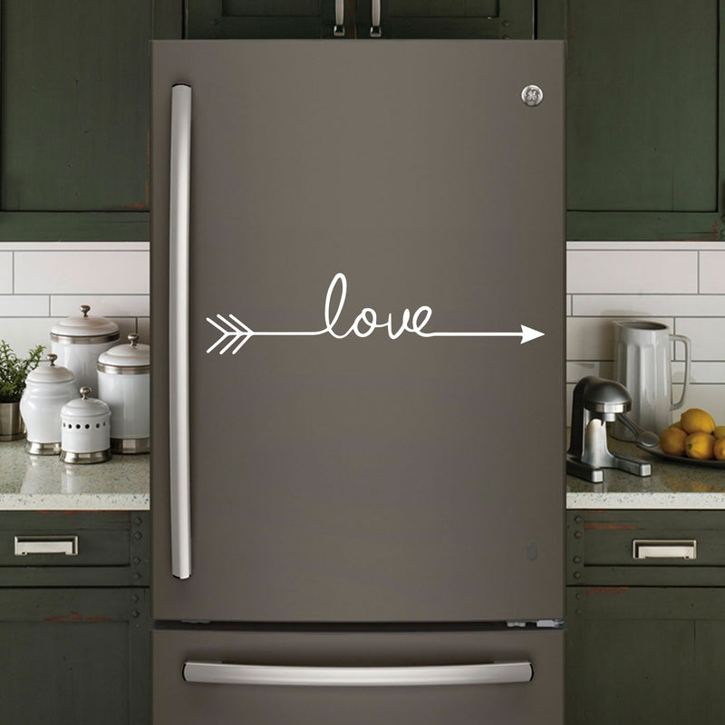 Large Motivational and Inspirational Art Decal/Love 5.5" x 22.8" Wall Decoration Vinyl Sticker-White White 5.5" x 22.8" 2