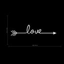 Large Motivational and Inspirational Art Decal/Love 5.5" x 22.8" Wall Decoration Vinyl Sticker-White White 5.5" x 22.8" 3