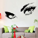 Sexy Eyes Girl Face Woman Face Sticker Fashion Stylish Living Room Bedroom Home Decor Wall Decal Art Vinyl Sticker tr988 Black 24" x 50" 2