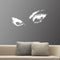 Audrey Hepburn Sexy Eyes/Attractive Eye Wall Decal Art Decor - White Vinyl Sticker White 24" x 50"