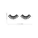 Large Children Baby Room Sleeping Eye Eyelash Vinyl Wall Art Decal - 12.ecoration Vinyl Sticker- Black   2