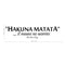 Hakuna Matata Lion King Wall Art Decal - 5.25" x 22.5" Decoration Vinyl Sticker - Black Black 22.5" x 5.25" 2