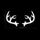 Chic Holiday Christmas Reindeer - Deer Antler Vinyl Wall Art Decal - 28" x 23" Decoration Vinyl Sticker - White White 23" x 8" 4