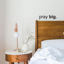 Imprinted Designs Pray Big Wall Art Decal - ecoration Vinyl Sticker - Religious Vinyl Decal - Window Vinyl Sticker - Door Vinyl Decal - Removable Vinyl Decal - Living Room Wall Vinyl Art   2