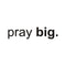 Pray Big Wall Art Decal - 18" x 2" Decoration Vinyl Sticker - Religious Vinyl Decal - Window Vinyl Sticker - Door Vinyl Decal - Removable Vinyl Decal - Living Room Wall Vinyl Art Black 4" x 18" 4