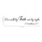 Imprinted Designs We Walk by Faith; Not by Sight 2 Corinthians 5:7 Wall Decal Sticker Art Black 7" x 30" 3