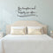 Imprinted Designs Love Laughter and Happily Ever After. Couples Romantic Bedroom Vinyl Wall Decal Sticker Art Black 15" x 30" 2