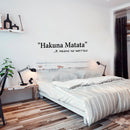 Hakuna Matata It Means Now Worries - Wall Art Decal - 2 Decoration Vinyl Sticker - Life Quote Vinyl Decal - Bedroom Wall Vinyl Sticker- Motivational Quote Vinyl Decal   3