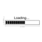 Imprinted Designs Loading Bar Wall Decal Sticker Art (Small 5" X 23") Black 5"x 23" 5