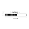 Imprinted Designs Loading Bar Wall Decal Sticker Art (Large 9" X 36") Black 9"x 36" 5