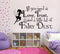 Imprinted Designs All You Need Is Love; Trust; and a Little Fairy Dust with Fairy Vinyl Wall Decal Sticker Art (23" X 42") Black 23" X 42"