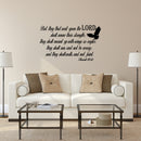 Isaiah 40:31 KJV Bible Verse - Vinyl Wall Decal Sticker Art - 17.   2