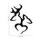 Imprinted Designs Deer and Buck Silhouette Vinyl Wall Decal Sticker Art Black 22" x 30" 3