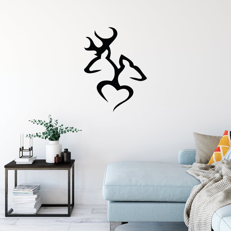 Deer and Buck Silhouette Vinyl Wall Decal Sticker Art   4