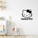 Hello Kitty Inspired Wall Decal Sticker Art Mural - Cute Vinyl Sticker Decal - Cartoon Vinyl Decal