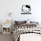 Imprinted Designs Hello Kitty Inspired Wall Decal Sticker Art Mural Black 22" x 23" 3