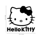 Imprinted Designs Hello Kitty Inspired Wall Decal Sticker Art Mural Black 22" x 23" 4