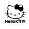 Imprinted Designs Hello Kitty Inspired Wall Decal Sticker Art Mural Black 22" x 23" 4