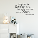 Sometimes the Smallest Things Take up the Most Room in Our Heart ... Winnie The Pooh Quote Vinyl Wall Decal - Motivational Quote Vinyl Decal Sticker   2