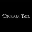 Imprinted Designs Dream Big Words Above Bed Vinyl Wall Decal Sticker Art (Small 3" X 23") White 3" x 23" 3