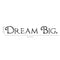 Imprinted Designs Dream Big Words Above Bed Vinyl Wall Decal Sticker Art (Medium 4" X 30") Black 4" x 30"