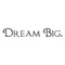 Imprinted Designs Dream Big Words Above Bed Vinyl Wall Decal Sticker Art (Medium 4" X 30") Black 4" x 30" 3