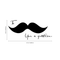 Imprinted Designs I Mustache You a Question Cute and Funny Vinyl Wall Decal Sticker Art Black 10" x 23" 3