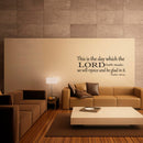 Psalm 118:24 Vinyl Wall Decal Sticker Art - Religious Vinyl Decal - Christian Vinyl Sticker Wall Decoration   4