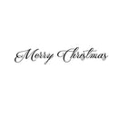 Merry Christmas Front Door Vinyl Wall Art Decal - Holiday Seasonal Decoration Vinyl Sticker - Black   3