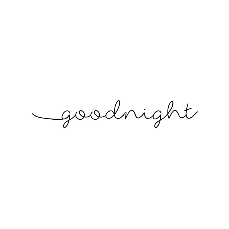 Goodnight Wish Quote Decor - Wall Art Decal - edroom Wall Vinyl Sticker - Vinyl Lettering Wall Art