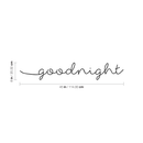 Goodnight Wish Quote Decor - Wall Art Decal - edroom Wall Vinyl Sticker - Vinyl Lettering Wall Art   3