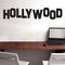 Pulse Vinyl Hollywood Sign- Wall Art Decal 6" x 30" Home Decoration Wall Art - Bedroom Living Room Wall Decor - Trendy Wall Art Black 6" x 30"