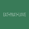 EAT; PRAY; LOVE - Wall Art Vinyl Decal - 3" X 23"  Decoration Vinyl Sticker - Inspirational Kitchen Dining Room Wall Decor - Trendy Wall Art - Motivational Kitchen Wall Art Decal White 3" X 23" 4