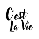 C’est La Vie - Inspirational Quotes Wall Art Vinyl Decal - 18" X 20" Decoration Vinyl Sticker - Motivational Wall Art Decal - Bedroom Living Room Decor - Trendy Wall Art - Chic French Home Decor Black 18" X 20" 3