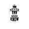 If You Never Try You’ll Never Know - Inspirational Life Quotes - Wall Art Vinyl Decal - 40" X 22" Decoration Vinyl Sticker - Motivational Wall Art Decal - Bedroom Living Room Decor - Trendy Wall Art Black 40" X 22" 3