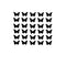 Set of 30 Butterflies Vinyl Wall Art Decals - 5" x 5" - Bedroom Vinyl Wall Decor Stickers - Apartment Vinyl Decal Decor - Kids Room Butterfly Pattern Vinyl Wall Art (5" x 5"; Black) Black 5" x 5" 3