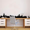 City Silhouette Skyline - Wall Art Decal - ecoration Vinyl Sticker - Living Room Wall Decor - Office Wall Decoration