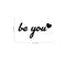 Vinyl Wall Art Decal - Be You ? - 20" x 40" Motivational Inspiraitonal Life Quotes- Home Decor Living Room Bedroom Wall Art Sticker Decals - Removable and Waterproof Black 20" x 40" 3