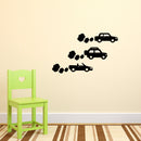 Cars Vinyl Wall Art Stickers - Boy's Room Wall Decor- Cute Vinyl Sticker Decals - Nursery Room Car Decorations   2