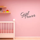 Girl Power - Vinyl Wall Art Stickers - Bedroom Vinyl Wall Decals - Women's Quotes Wall Art   2