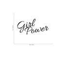 Vinyl Wall Art Decal - Girl Power - Inspirational Women’s Quotes - 15" x 30" - Home Decor Bedroom and Office Work Motivational Women’s Words Sayings - Removable Sticker Decals Black 15" x 30" 3